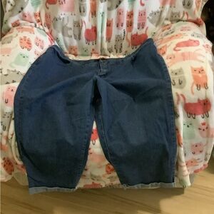 Lee Women's Dark Blue Ankle Jeans